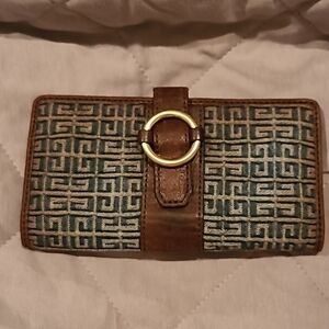 Givenchy Denim and Leather long wallet